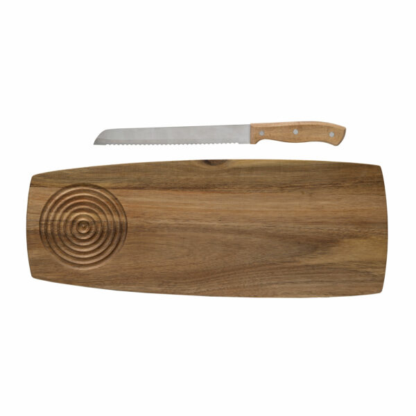 Acacia Board & Knife